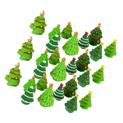 OFFSCH 40St Weihnachtsdekoration aus Harz Aufkleber für Kinder Weihnachtsfeenfiguren Weihnachtsdekorationen Ornament Landschaftsdekor aus Harz Harzdekor Weihnachtsbaum von OFFSCH