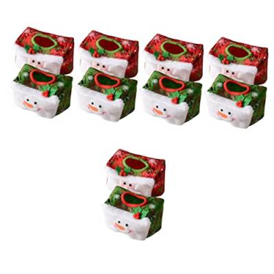 Outanaya Tischständer 10 STK Taschentuchbox Zu Weihnachten Weihnachtsdeko Vlies Dekorative Schachtel Schreibtisch Ornament von Outanaya