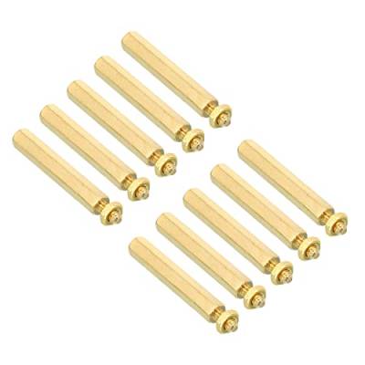 PATIKIL 30mm+6mm M3 Abstand schrauben, 40 Pack Messing Hex PCB Abstands muttern für Mutter bretter, Computer gehäuse, Leiterplatten, Elektronik, Goldton von PATIKIL