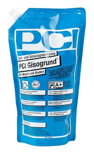 PCI GISOGRUND Schutzgrundierung 1 Liter Tiefengrund Grundierung Voranstrich - Zum feuchtigkeitsbremsenden Verfestigen und Grundieren von PCI Augsburg GmbH