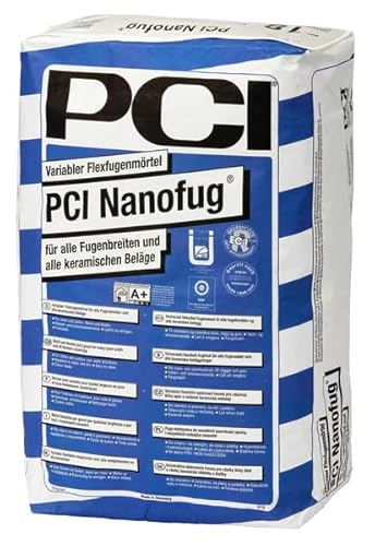 PCI Nanofug Variabler Flexfugenmörtel 15 kg - 47 Anthrazit - Für Fugen mit hohem optischem Anspruch - Für alle Fugenbreiten von PCI Augsburg GmbH