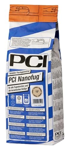 PCI Nanofug Variabler Flexfugenmörtel 4 kg - 16 Silbergrau - alle Fugenbreiten mit hohem optischem Anspruch von PCI Augsburg GmbH