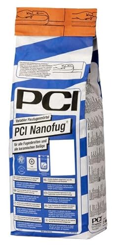 PCI Nanofug Variabler Flexfugenmörtel 4 kg - 44 Topas - Für Fugen mit hohem optischem Anspruch - Für alle Fugenbreiten - Fugenmörtel von PCI Augsburg GmbH