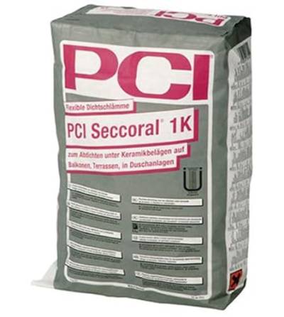PCI SECCORAL 1K Flexible Dichtschlämme 15 kg - Für Innen & Außen - Boden & Wand von PCI Augsburg GmbH