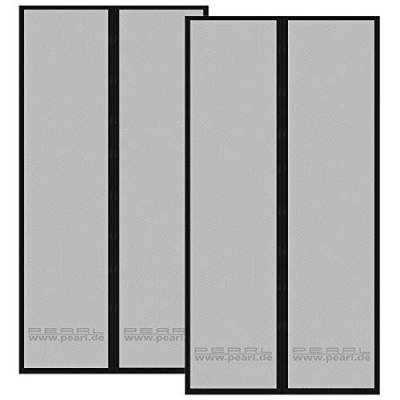 PEARL Insektenschutz Tür: 2er-Set selbstschließende Fliegennetze für Türen mit 82-86 cm (Fliegenvorhang, Fliegengitter Balkon, Insektenvernichter) von PEARL