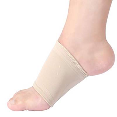 Arch Support Sleeves/Socken mit Comfort Gel Pad für Plantar Fasciitis, Kompression Fußgewölbe Bandagen Korrektur und Adhesive Pad Silikon Einlegesohle für Fußballen, Plattfüße, Schmerzlinderung von PINCOU