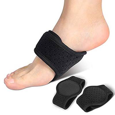 Arch Support für Plantarfasziitis, PINCOU Fußgewölbeunterstützung Fußgewölbe Wraps Verstellbare Kissen Fußgewölbeunterstützung für Flache Füße Hohe Fußgewölbe und Schmerzlinderung Damen und Herren von PINCOU