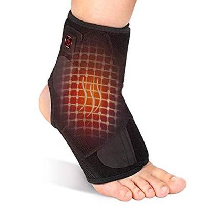 Fußbandage mit Verstärkung, Wärmetherapie-Fußstütze mit 3-Stufen-Regler zur Stabilisierung der Bänder, Verringerung der Schwellung, Schmerzlinderung bei Verstauchungen von PINCOU