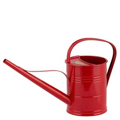 PLINT 1.5L Watering Can - Modern Style Watering Pot for Indoor and Outdoor House Plants - Coloured Galvanised Powder Coated Steel - Metal Design with Narrow Spout and High Handle - (Red) von Plint