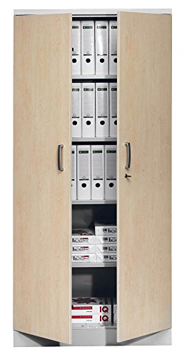 Gürkan 100124 Stahlschrank Silber/ahorn von POV