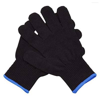 Paodduk 2pcs Hitzehandschuhe für das Haarstyling Hitzebeständige Handschuhe für das Haar Hitzebeständige Handschuhe für Haarglätter Hitzeschutzhandschuhe für das Haar Lockenstab Glätteisen von Paodduk