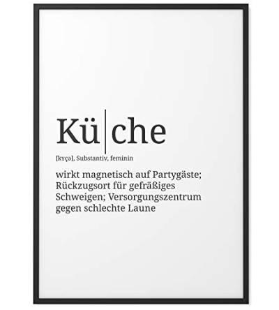 Papierschmiede® Definition: Küche, DIN B2 (50x70 cm), XXL Poster für Wohnzimmer, Schlafzimmer, Küche, Esszimmer, Wandbild Geschenk Wanddeko - ohne Rahmen von Papierschmiede