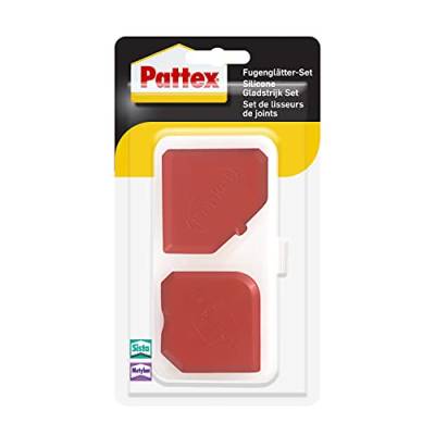 Pattex Fugenglätter Set, 2 Fugenspachtel zum professionellen Glätten dauerelastischer Fugen, leicht zu reinigendes Glätte- & Modellierwerkzeug, 1 Set inkl. Aufbewahrungsbox von Pattex