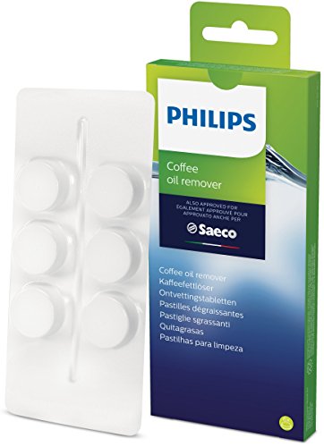 Philips Domestic Appliances CA6704/10 Kaffeefettlöse-Tabletten für Kaffeevollautomaten, Weiß, Einheitsgröße von Philips Domestic Appliances
