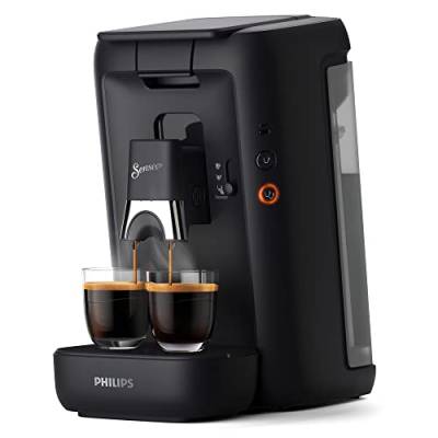Philips Senseo Maestro Kaffeepadmaschine mit Kaffeestärkewahl und Memo-Funktion, 1,2 Liter Wasserbehälter, Grünes Produkt, Farbe: Schwarz (CSA260/60) von Philips Domestic Appliances