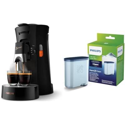 Philips Domestic Appliances Senseo Select CSA240/60 Kaffeepadmaschine & Wasserfilter für Espressomaschine, Kein Entkalken bis 5000 Tassen, Einzelpack von Philips Domestic Appliances