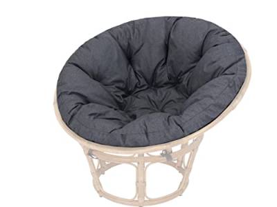 PillowPrim Polster für Papasansessel, Auflage, Ersatzpolster Papasan D 114 cm, Bodenkissen gepolstert Sitzkissen Krabbeldecke Hängesessel Made in EU - Navyblau von PillowPrim