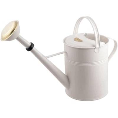 PLINT 9L Watering Can - Modern Style Watering Pot for Indoor and Outdoor House Plants - Coloured Galvanised Powder Coated Steel - Metal Design with Narrow Spout and High Handle -Winter White von Plint