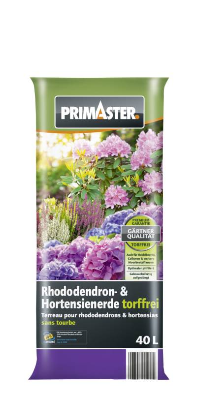Primaster Hortensien- & Rhododendron Erde torffrei 40 L von Primaster