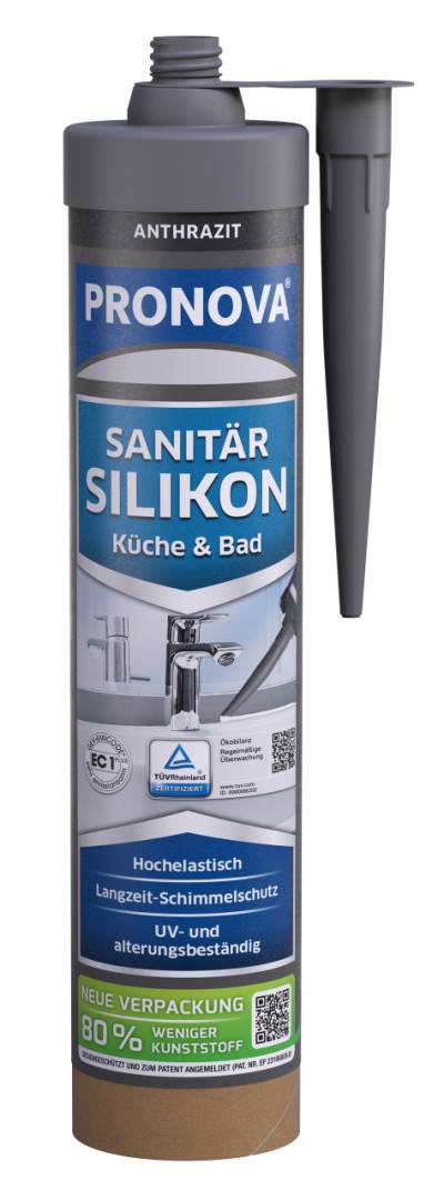 PRONOVA ECO Sanitär Silikon 280 ml anthrazit von Pronova