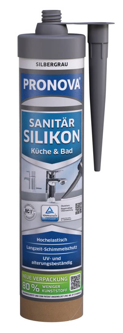 PRONOVA ECO Sanitär Silikon 280 ml silbergrau von Pronova