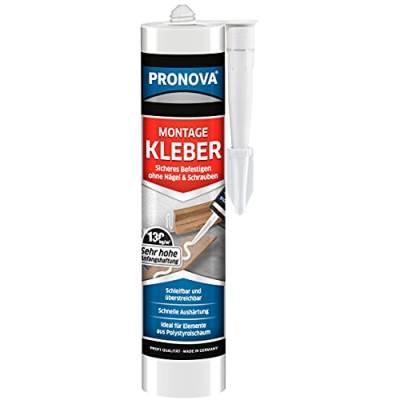 PRONOVA Montagekleber, weiß, 435 g Kartusche, Sie erhalten 1 Packung von Pronova