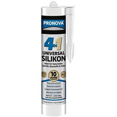 Pronova Universal Silikon, Mittelgrau 300ml, für Küche, Bad, Sanitär im Innen und Außenbereich von Pronova