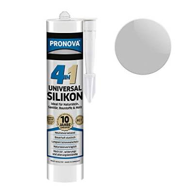 Pronova Universalsilikon Hellgrau 300ml für Küche, Bad, Sanitär mit Schimmelschutz von Pronova