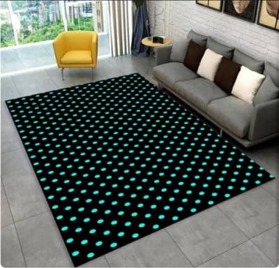Abstrakte Spiegel-Fußmatte Geometrische Illusion Fußmatte Für Wohnzimmer Schlafzimmer Bereich Teppich Home Rutschfester Teppich 80X120Cm von QMETOS
