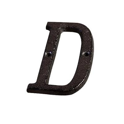 QOKLIYUI Einfach zu installierendes Hausschild mit Metallbuchstaben, verblasst Nicht leicht, langlebig und rostfrei, Hausnummern aus Metallbuchstaben, B17 D von QOKLIYUI