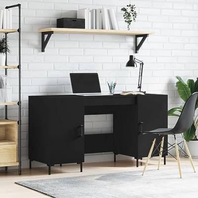 RAUGAJ Furniture Home Tools Schreibtisch, Holz, 140 x 50 x 75 cm, Schwarz von RAUGAJ