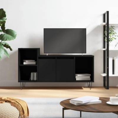 RAUGAJ Furniture Home Tools TV-Schrank, Schwarz, 100 x 35 x 55 cm, Holzwerkstoff von RAUGAJ