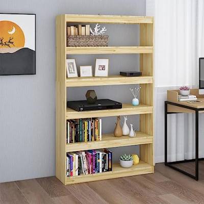 RAUGAJ Möbel Wohnwerkzeuge Bücherschrank/Raumteiler 100x30x167,5cm Kiefer massiv von RAUGAJ