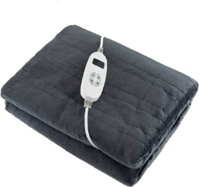 RELAX4LIFE Heizdecke, Wärmedecke mit Abschaltautomatik, Beheizbare Decke 9 Heizstufen 1-9 Timer, Electric Blanket Überhitzungsschutz, 25°C -46°C, Maschinenwaschbar (181x136cm, Grau) von RELAX4LIFE