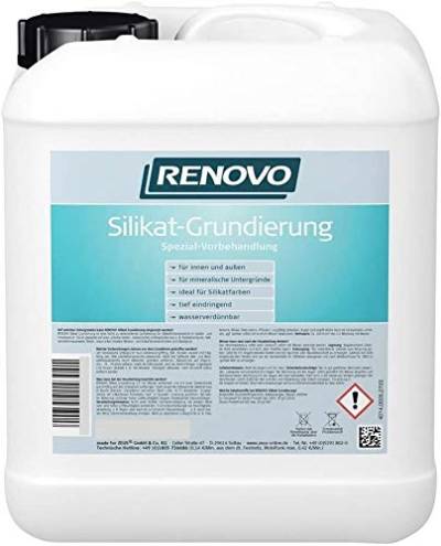 Renovo 10 Liter Silikat Grundierung Voranstrich für Silikatfarben von Renovo