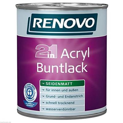 375 ml RENOVO Acryl Buntlack seidenmatt ALTWEISS lmf von Renovo