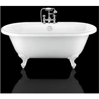 Freistehende Badewanne mit Füßen chelsea Adlerfüße weiss 154 cm - Adlerfüße weiss von ROGIER&MOTHES