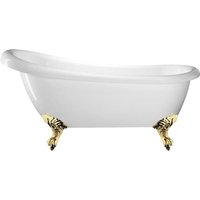 Freistehende Badewanne mit Füßen richmond Adlerfüße gold 155 cm - Adlerfüße gold von ROGIER&MOTHES