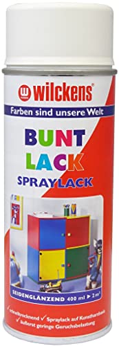 Wilckens Spraylack Buntlack Seidenglanz, 400 ml, RAL 9010 Reinweiß von Wilckens