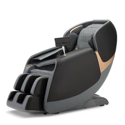 ROTAI Zero Gravity Massagesessel-3D Shiatsu, SL-Spur, Bluetooth, Rückenheizung - ideal für Entspannung und Rückenschmerzlinderung(Schwarz) von ROTAI