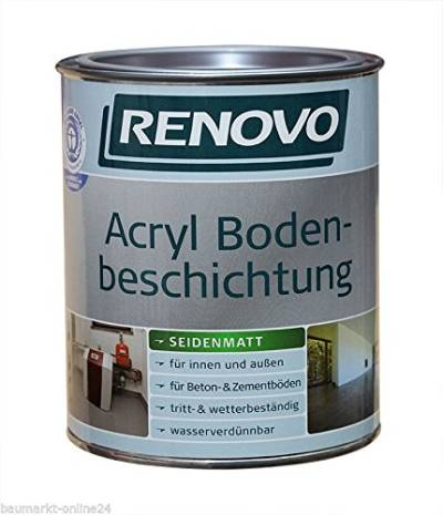 Acryl Bodenbeschichtung 2,5 L RAL 3009 Oxidrot Renovo von Renovo