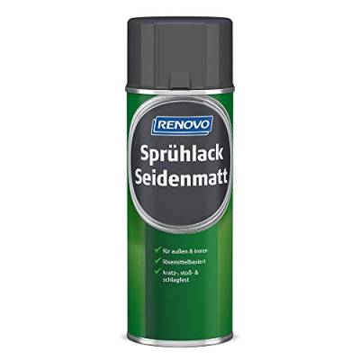 Sprühlack RAL 7001 Silbergrau 400 ml Seidenmatt Renovo von Renovo