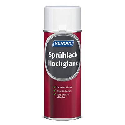 Sprühlack RAL 9010 Reinweiss 400 ml Hochglanz Renovo von Renovo