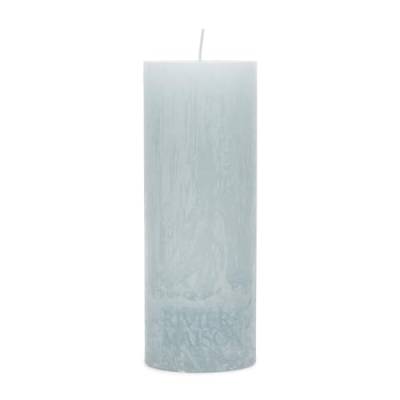 Rivièra Maison Stumpfe Kerze, Blau, 7 x 18 cm – Kerze hellblau – Pillar Candle – Paraffin, Stearin von Rivièra Maison