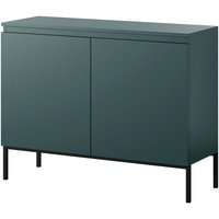 Selsey BEMMI Sideboard 2-türig 100 cm, Dunkelgrün mit Metallbeinen von SELSEY