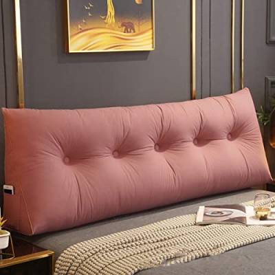 Rückenkissen Lang Keilkissen Hohen Rückenlehne Kissen, Leinen Lesekissen Großes Bettkissen Lendenkissen für Sofa Rückenlehne Bettkopfteil Keilkissen Kopfenden Couch Dreieckige Kopfkissen ( Farbe : Pin von SHULEI