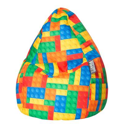 SITTING POINT Sitzsack BeanBag Bricks L Mehrfarbig Webstoff 70x90x70 cm (BxHxT) von SITTING POINT