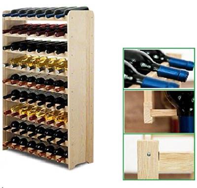 SMH LINE® Weinregal Flaschenregal Weinschrank Flaschenständer 63 Flaschen Stabil Kiefer Holz von SMH LINE