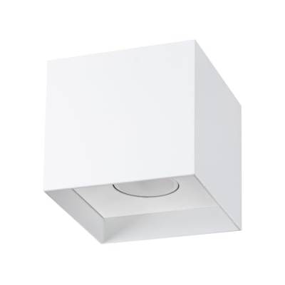 SOLLUX lighting Elegante Deckenleuchte - Deckenleuchten Lampe für Innen - Deckenleuchte Wohnzimmer – Glühbirne nicht enthalten – GU10-Fassung – HATI - 12x12x11cm - Weiß von SOLLUX lighting