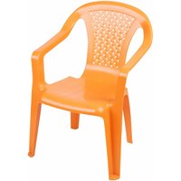 Kinder Gartenstuhl aus Kunststoff - orange - Robuster Stapelstuhl für Kleinkinder - Monoblock Stuhl Kinderstuhl Spielstuhl Sitz Möbel stapelbar von SPETEBO